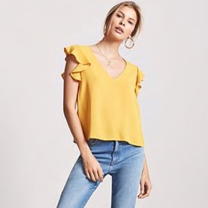 Ruffle Sleeve Top